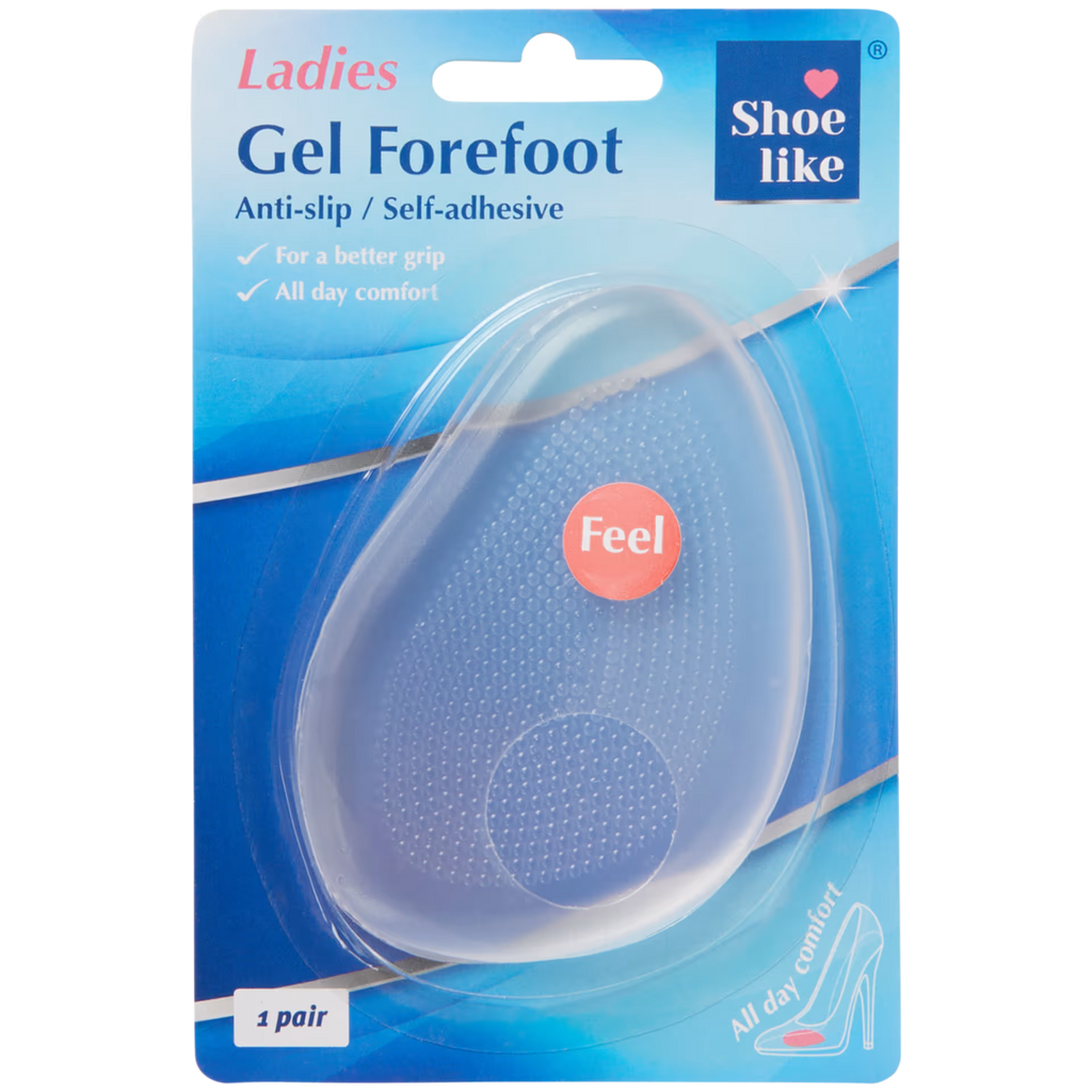 2 PAIR de Coussinets en Gel Ultra-Confort - Anti-dérapantes et Soulagement ( talon)