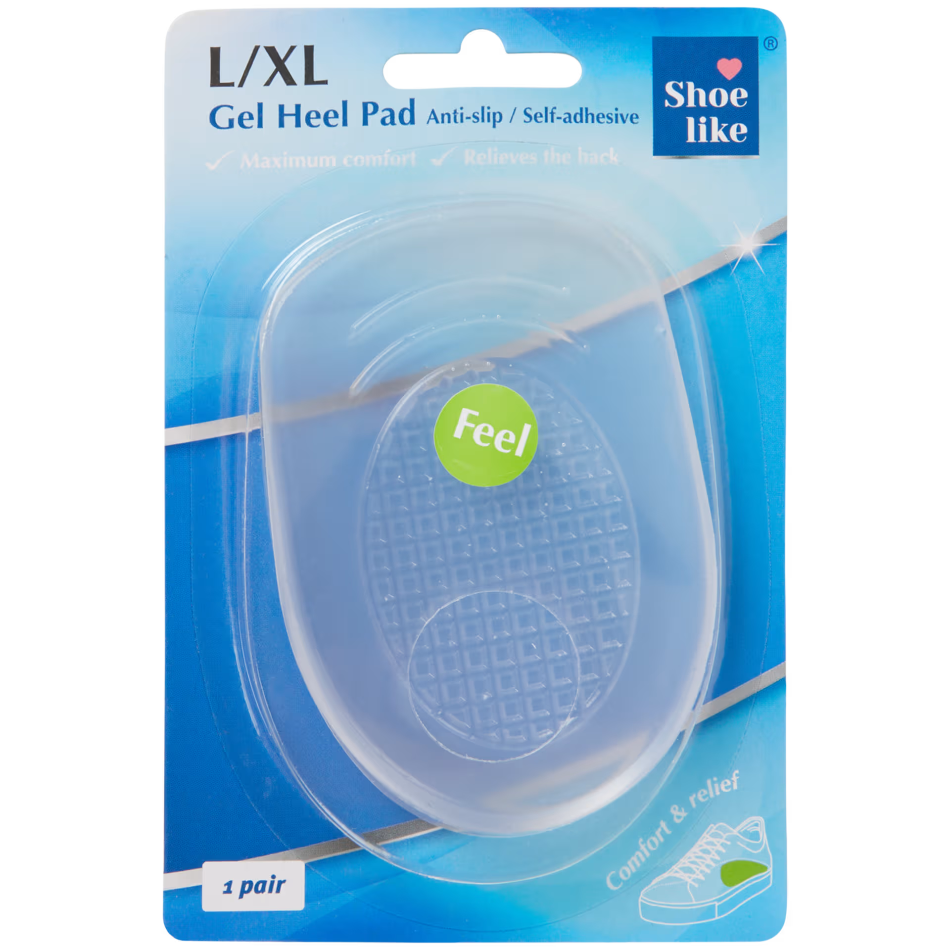2 PAIR de Coussinets en Gel Ultra-Confort - Anti-dérapantes et Soulagement