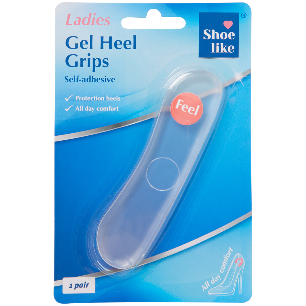 2 PAIR de Coussinets en Gel Ultra-Confort - Anti-dérapantes et Soulagement ( talon)