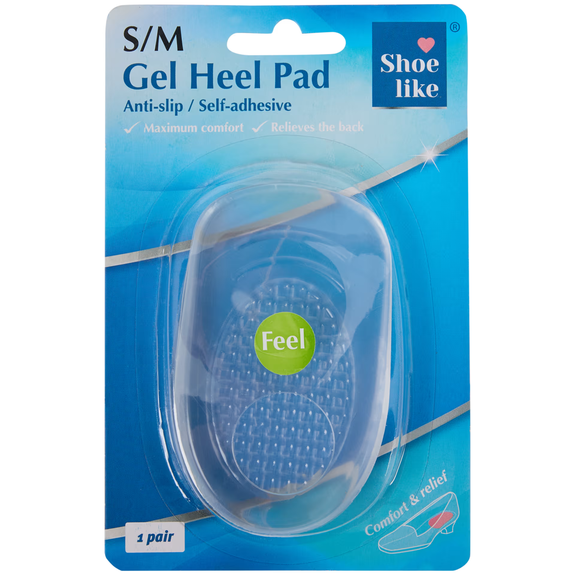 2 PAIR de Coussinets en Gel Ultra-Confort - Anti-dérapantes et Soulagement