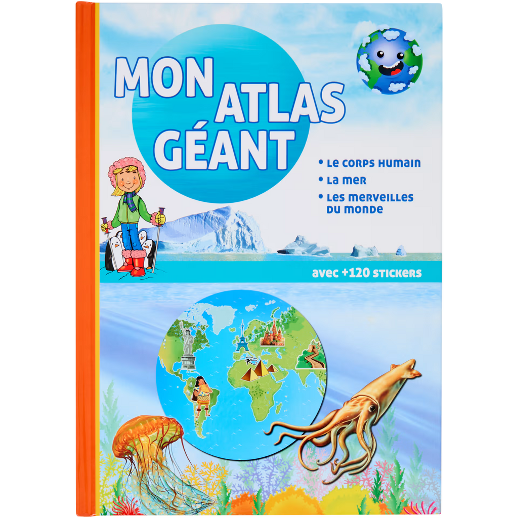 Livre Mon atlas géant Divers modèles 75 pages