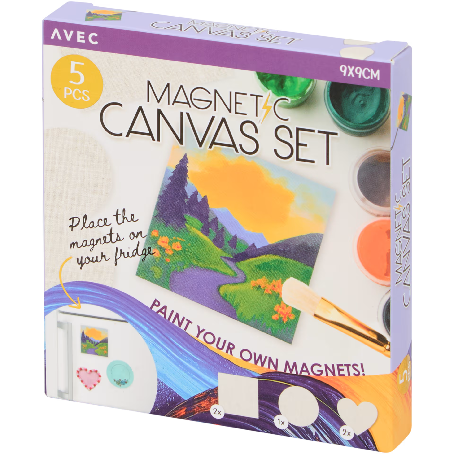 Mini-toiles magnétiques Avec 5 pièces
