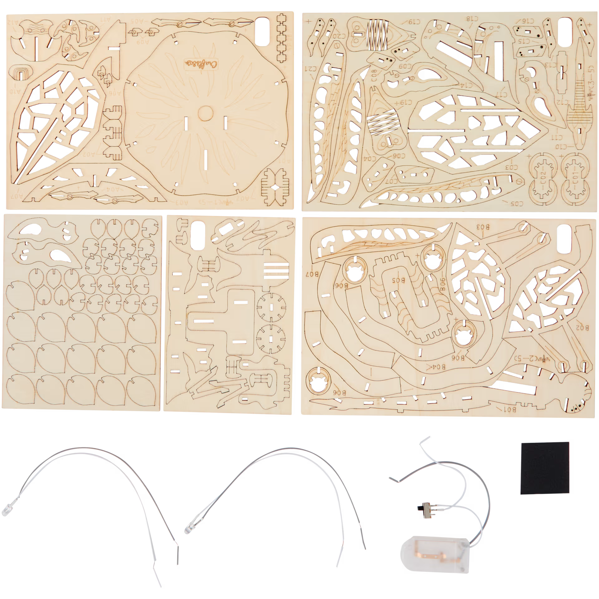 Puzzle en bois 3D LED Crafts & Co Divers modèles