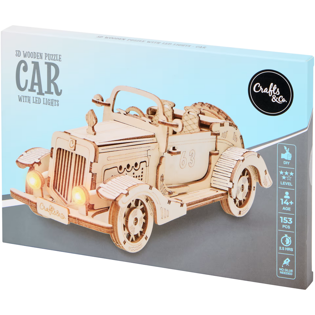 Puzzle en bois 3D LED Crafts & Co Divers modèles