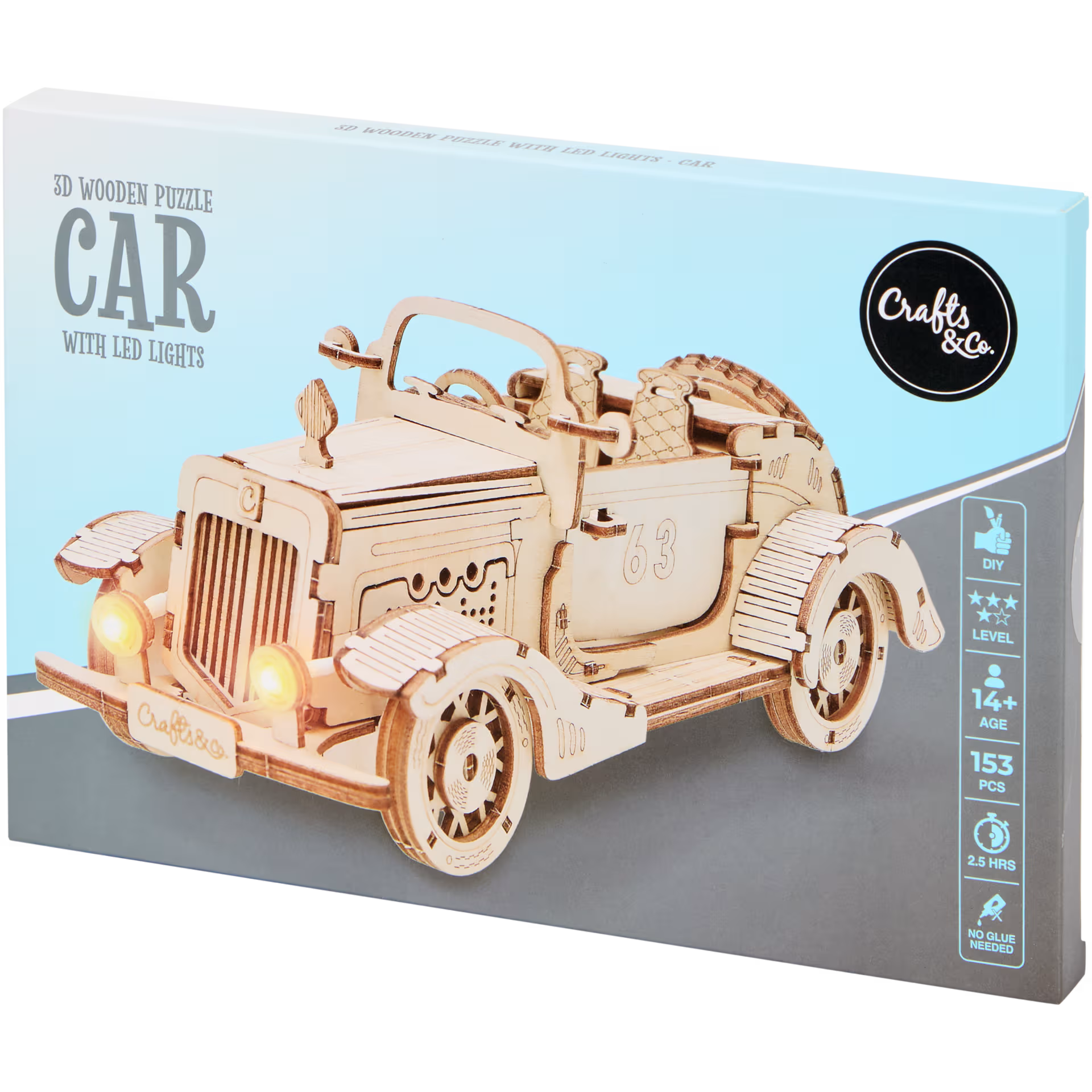 Puzzle en bois 3D LED Crafts & Co Divers modèles