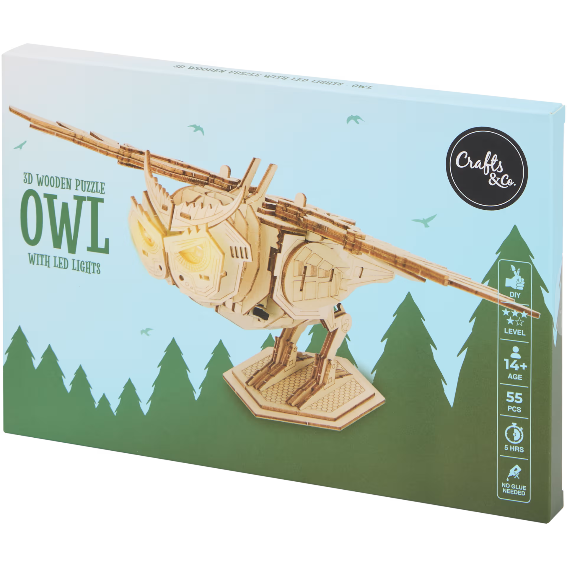 Puzzle en bois 3D LED Crafts & Co Divers modèles