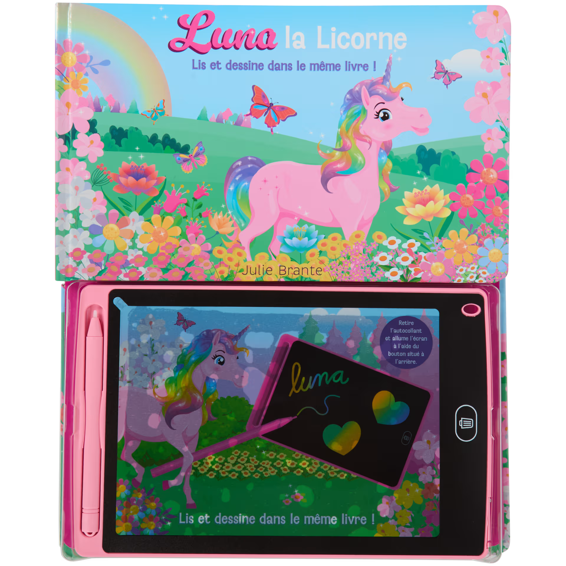 Livre pour enfants interactif avec tablette à dessin Divers modèles 8 pages