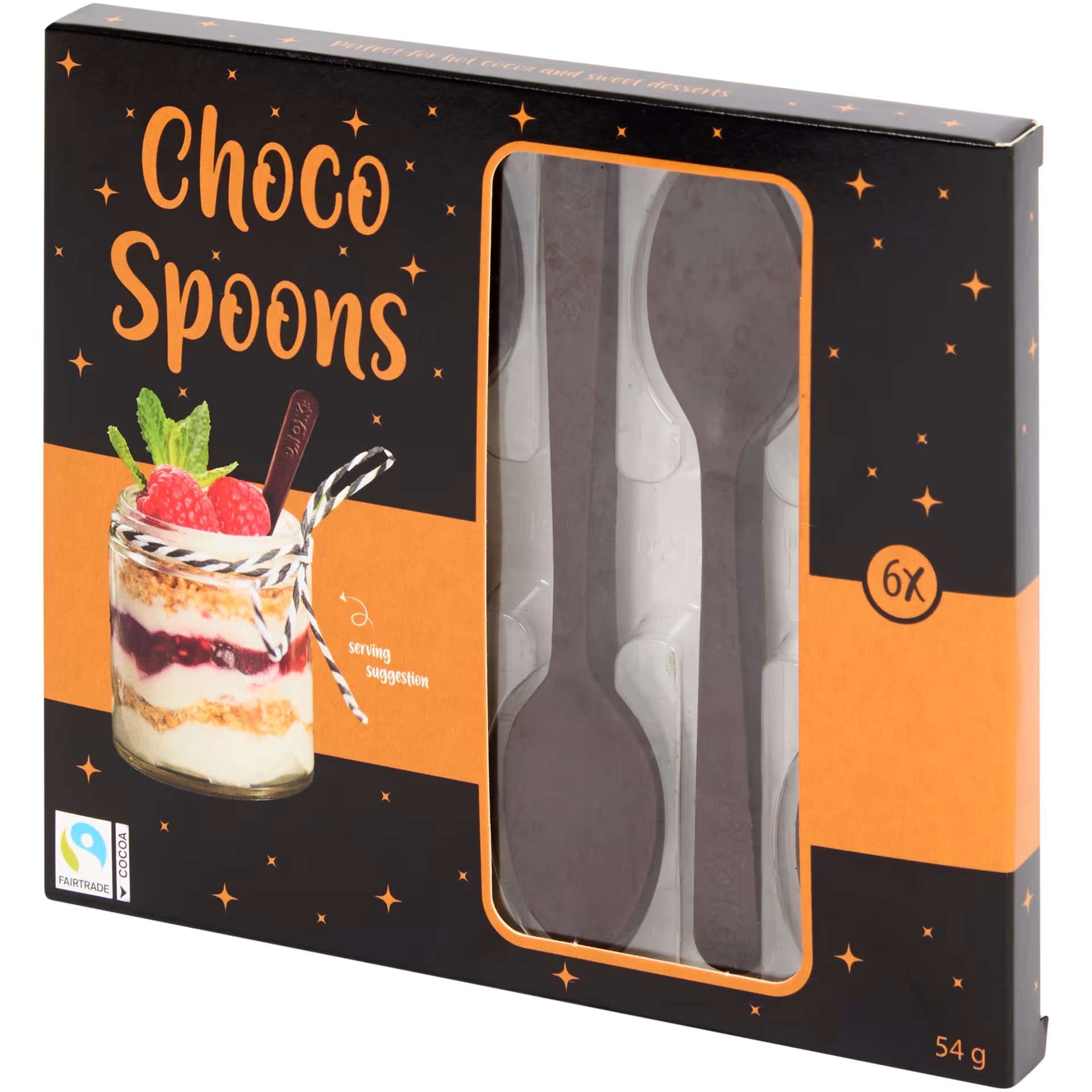 Cuillères en chocolat     6 x 9 g