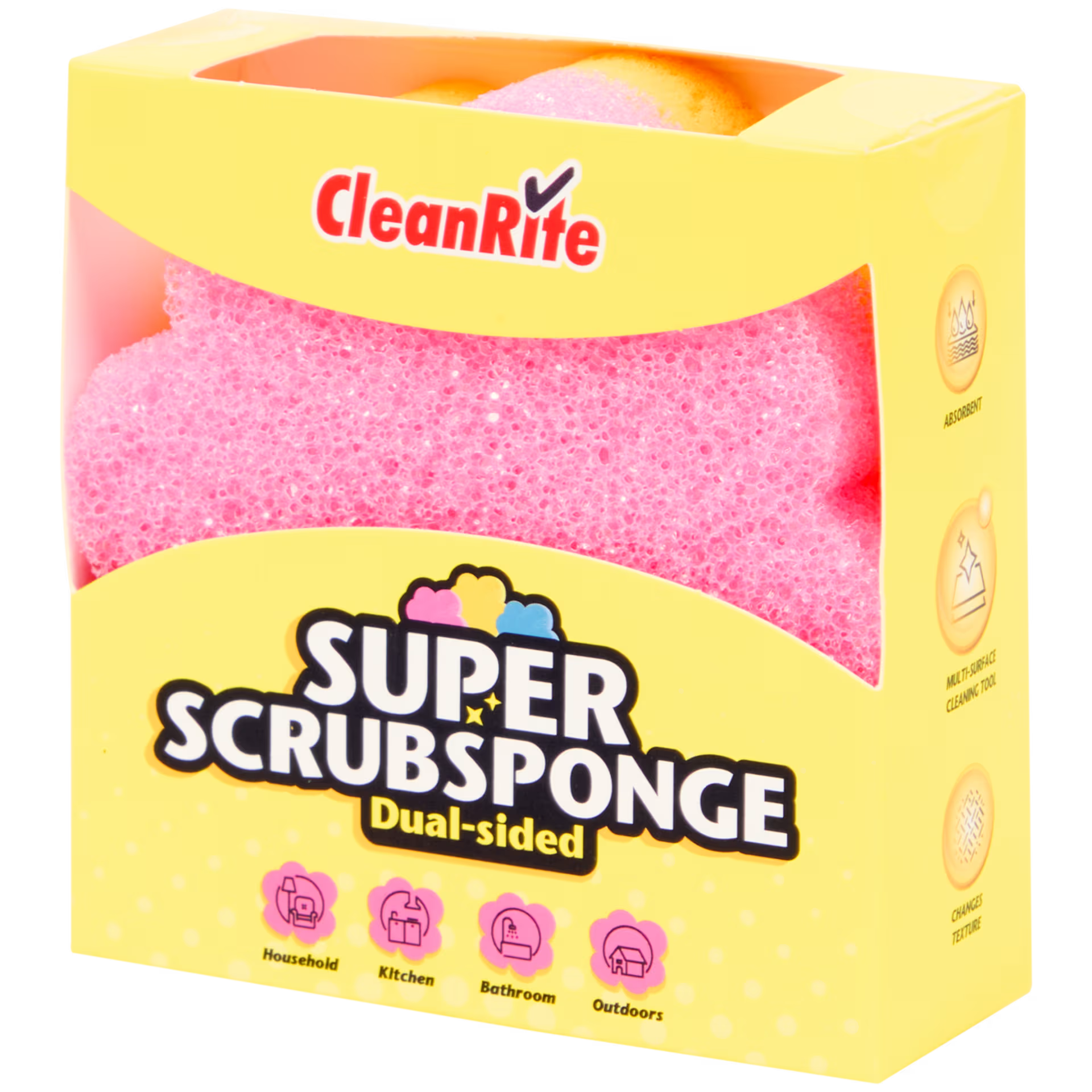 Éponge à récurer 5 x 10 x 10 cm