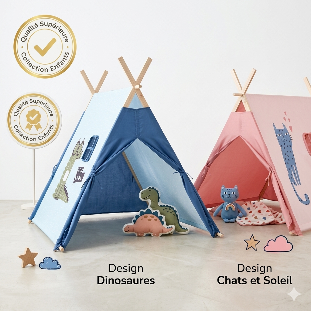 Tente de jeu 101 x 106 x 106 cm | Diverses couleurs