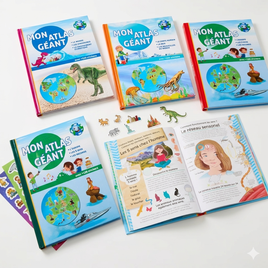 Livre Mon atlas géant Divers modèles 75 pages