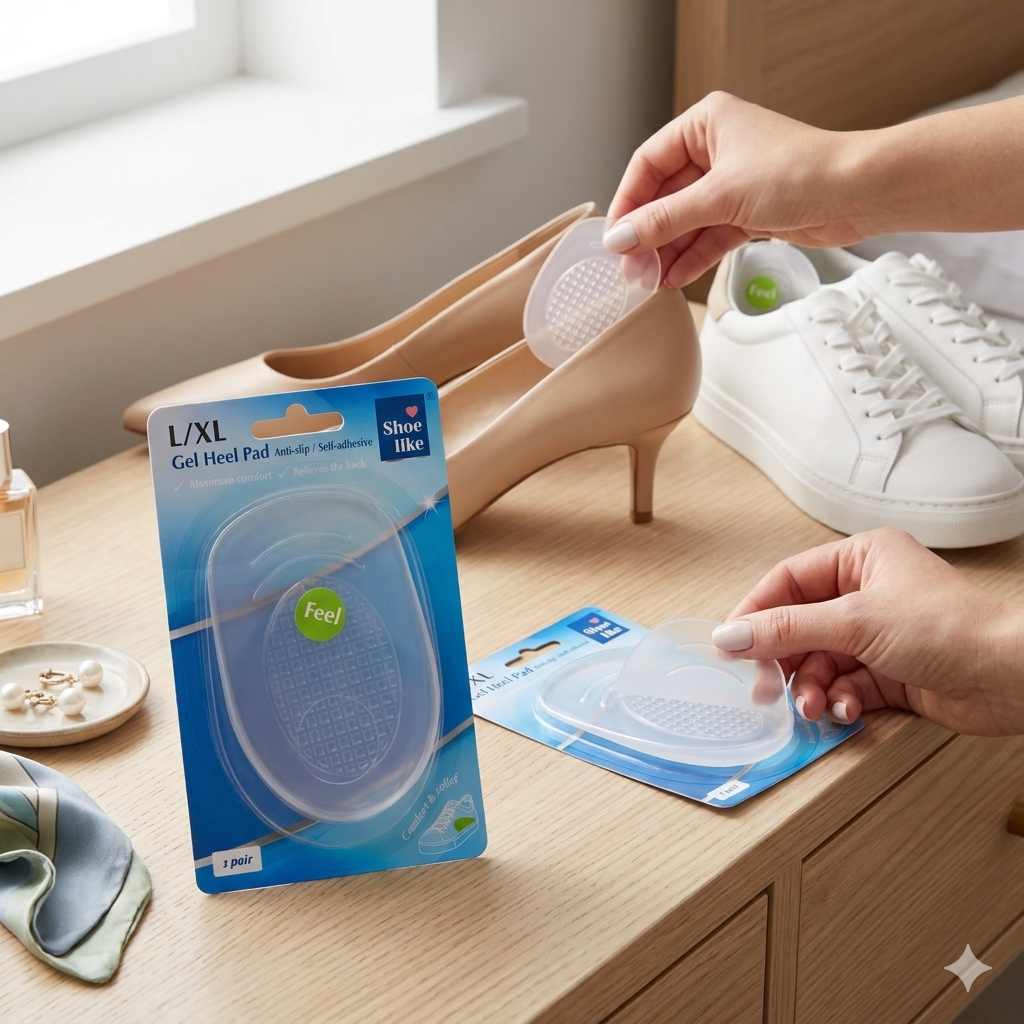 2 PAIR de Coussinets en Gel Ultra-Confort - Anti-dérapantes et Soulagement