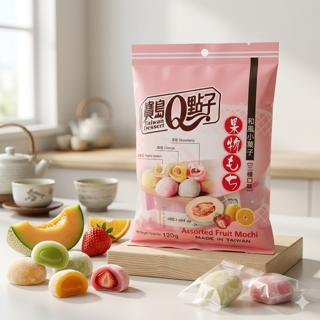 Mochi Fruit Mix 120 g / Mico mochi Fraise 8 pièces | 80 g